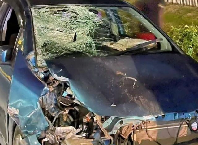 The car involved in the accident