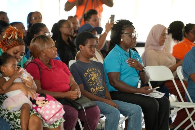 Some of the attendees at the clinic