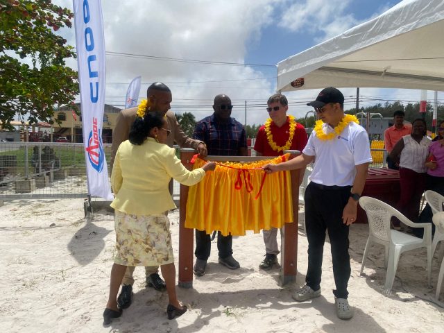 Unveiling of a plaque at the commissioning